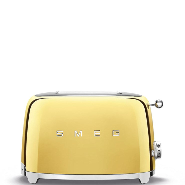 SMEG TSF01GOUK 50s Retro Style 2 Slice Toaster Gold