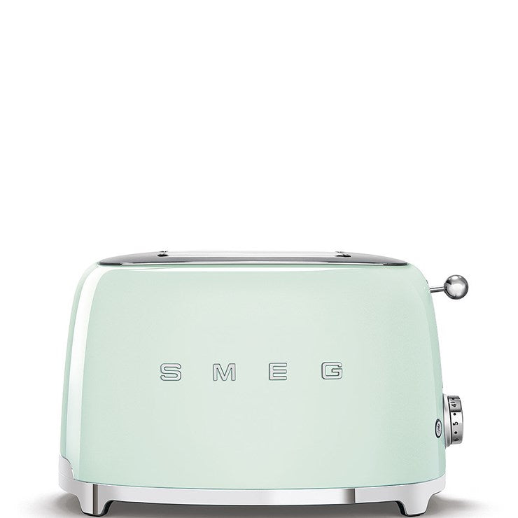 SMEG TSF01PGUK 50s Retro Style 2 Slice Toaster Pastel Green