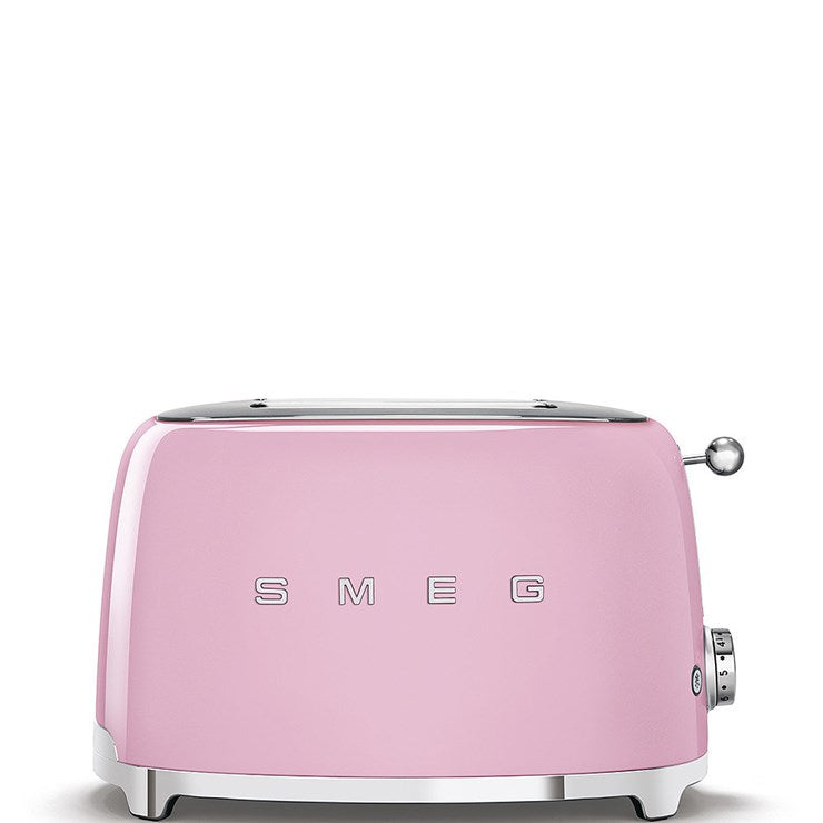 SMEG TSF01PKUK 50s Retro Style 2 Slice Toaster Pink