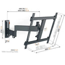 Vogels Comfort TVM 3445 Full-Motion TV Wall Mount for TVs from 32 to 65 inches Black Black