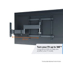Vogels Comfort TVM 3445 Full-Motion TV Wall Mount for TVs from 32 to 65 inches Black Black