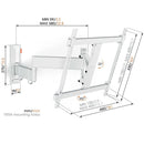 Vogels Comfort TVM 3445 Full-Motion TV Wall Mount for TVs from 32 to 65 inches White White