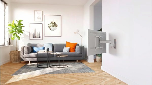 Vogels Comfort TVM 3445 Full-Motion TV Wall Mount for TVs from 32 to 65 inches White White