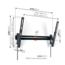 Vogels Comfort TVM 3615 Tilting TV Wall Mount for TVs from 40 to 77 inches Black