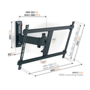 Vogels Comfort TVM 3625 Full-Motion TV Wall Mount for TVs from 40 to 77 inches Black