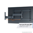 Vogels Comfort TVM 3645 Full-Motion TV Wall Mount for TVs from 40 to 77 inches Black Black