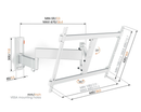 Vogels Comfort TVM 3645 Full-Motion TV Wall Mount  for TVs from 40 to 77 inches White White