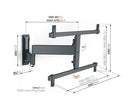 Vogels Comfort TVM 3665 Full-Motion TV Wall Mount Ideal for OLED TVs from 40 to 77 inches Black