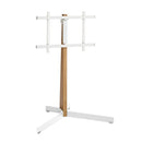 Vogels Comfort TVS 3695 Comfort Series Display Floor Stand 40-77 inch Stand Turn - Oak & White Steel