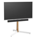 Vogels Comfort TVS 3695 Comfort Series Display Floor Stand 40-77 inch Stand Turn - Oak & White Steel
