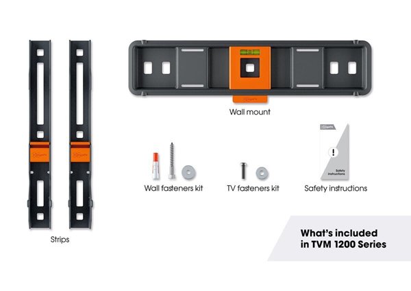 Vogels Quick TVM 1205 Fixed TV Wall Mount for TVs from 19 to 50 inches Black