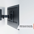 Vogels Quick TVM 1225 Full-Motion TV Wall Mount for TVs from 19 to 43 inches Black