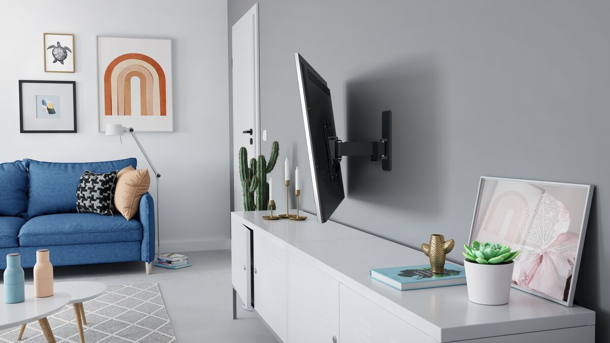 Vogels Quick TVM 1225 Full-Motion TV Wall Mount for TVs from 19 to 43 inches Black