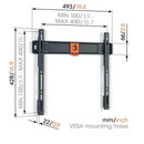 Vogels Quick TVM 1405 Fixed TV Wall Mount for TVs from 32 to 77 inches Black