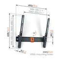 Vogels Quick TVM 1415 Tilting TV Wall Mount for TVs from 32 to 65 inches Black