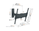 Vogels Quick TVM 1425 Full-Motion TV Wall Mount for TVs from 32 to 65 inches Black