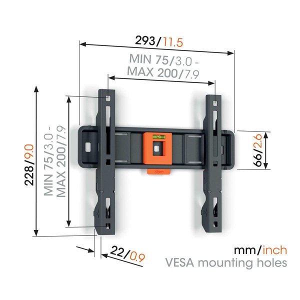 Vogels TVM 1205 Fixed TV Wall Mount for TVs from 19 to 50 inches