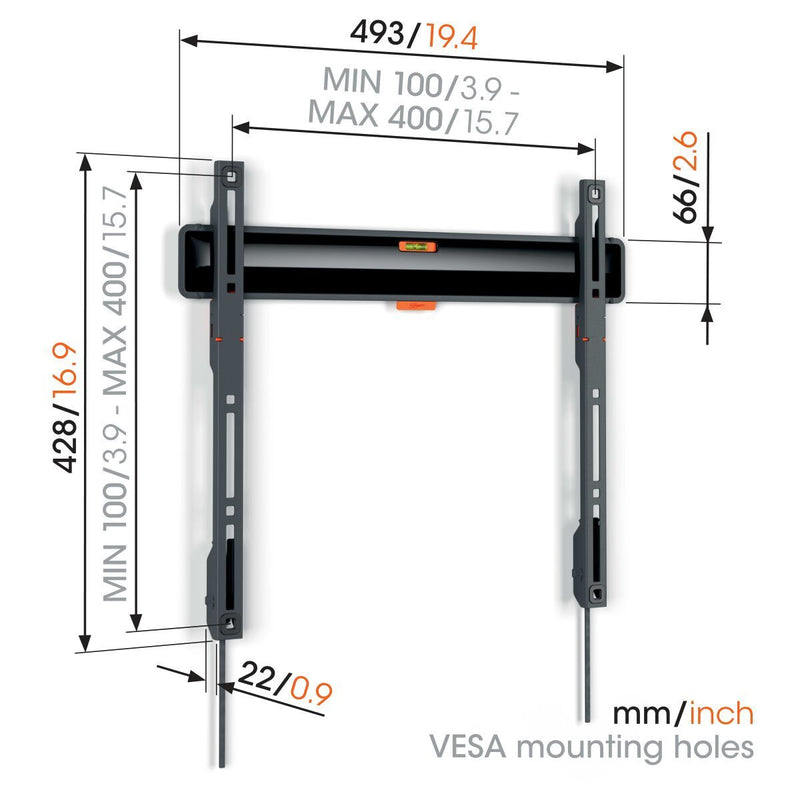 Vogels TVM 3405 Fixed TV Wall Mount for TVs from 32 to 77 inches