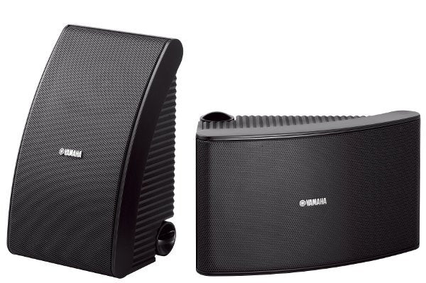Yamaha NS-AW592 All-Weather Pair of Outdoor Speakers in Black Black